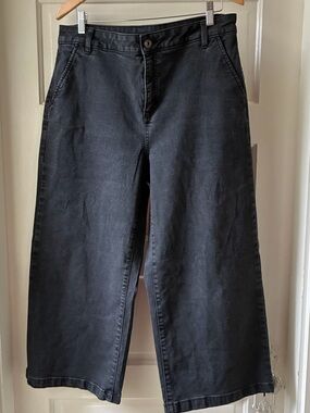 Style & Co. Black Wide-Leg Flare Jeans